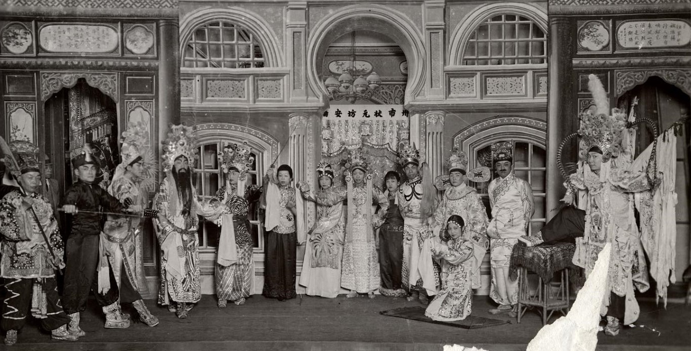 Group scene in palace setting, staged at the Great Star Theatre