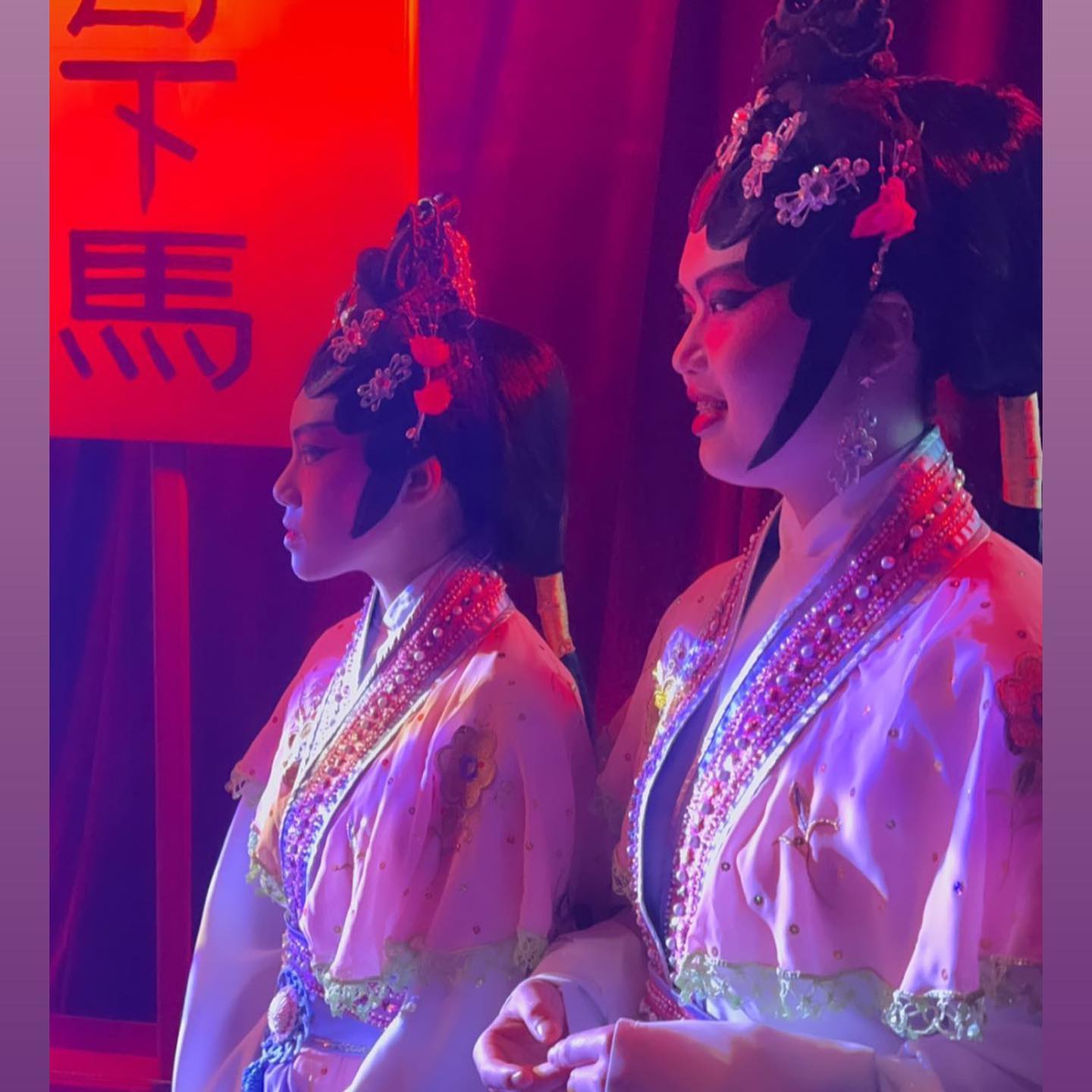 Elaborate costumes in Cantonese Opera