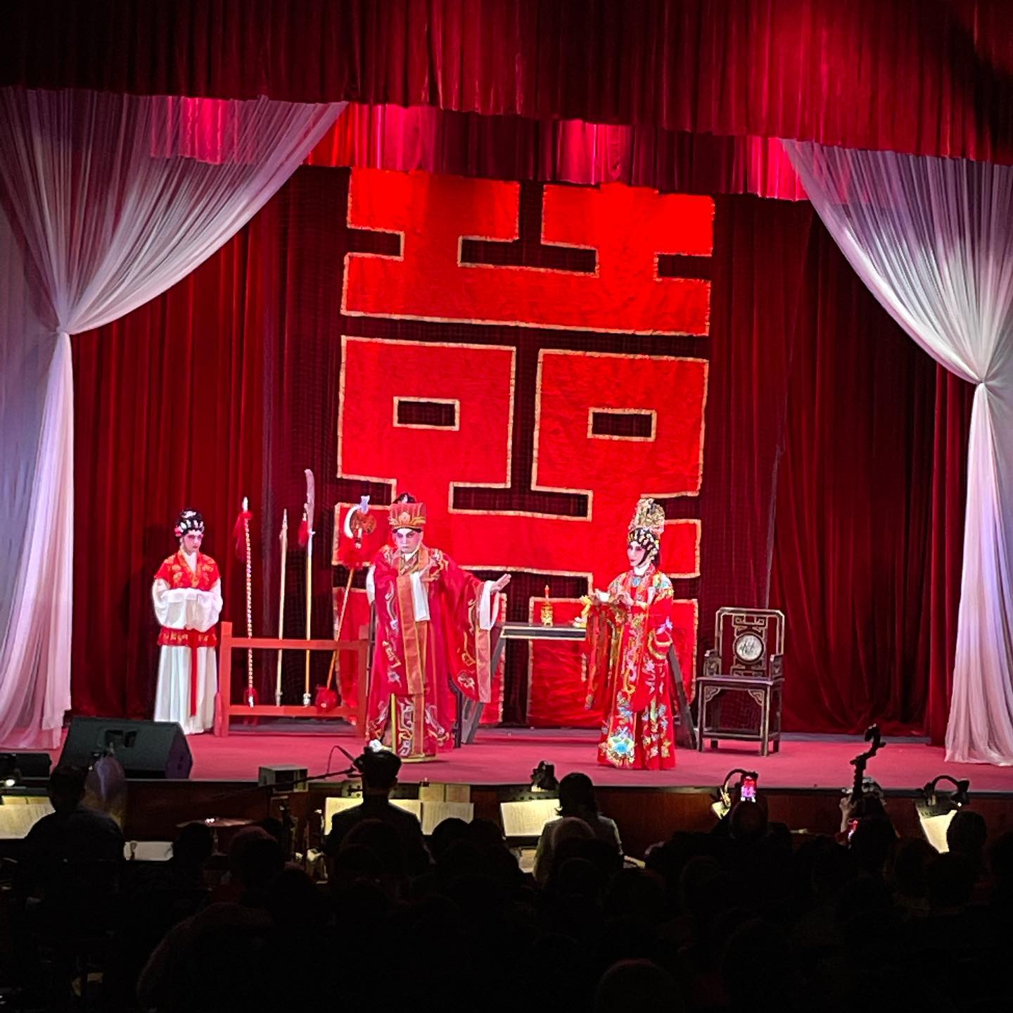 Musicians performing traditional Cantonese Opera music