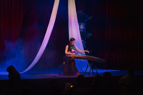 A community guzheng performance